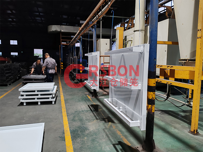 油桶防滲漏鐵托盤-接油盤-大江倉儲籠