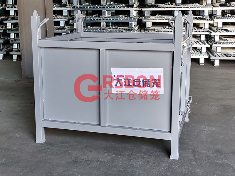 鐵板箱-側(cè)開門-可吊 吊耳式鐵板箱-側(cè)開門-大江倉儲籠