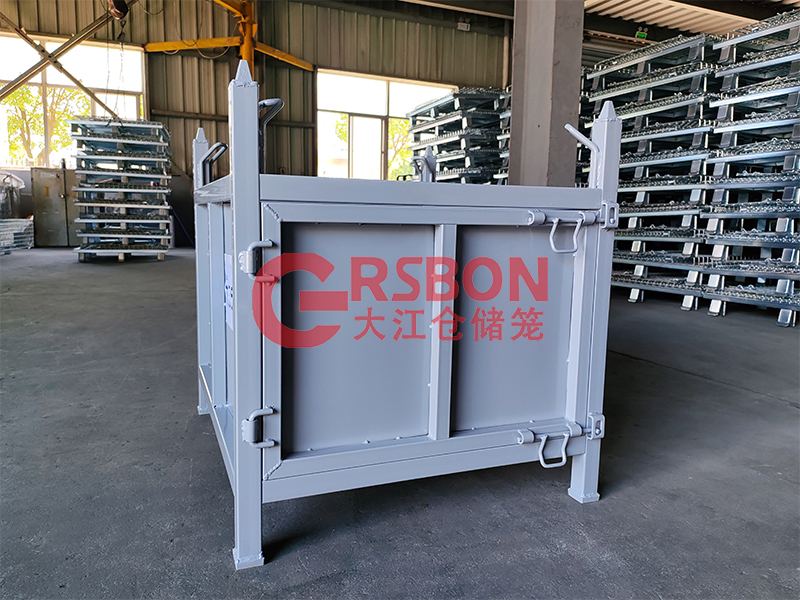 鐵板箱-側(cè)開門-可吊 吊耳式鐵板箱-側(cè)開門-大江倉儲籠