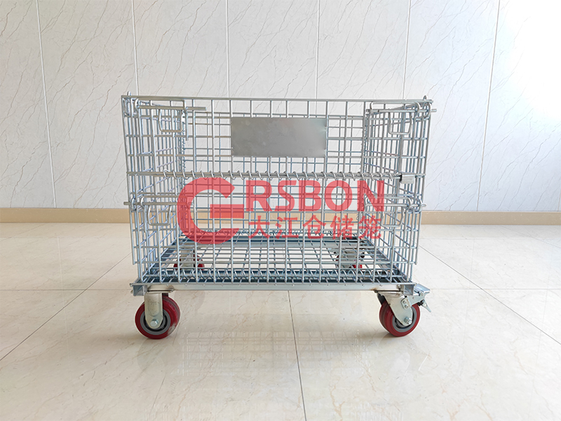 無(wú)腳<i style='color:red'>帶輪倉(cāng)儲(chǔ)籠</i>-聚氨酯腳輪