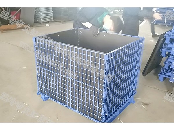 中空板<i style='color:red'>噴塑</i>角鐵倉儲籠