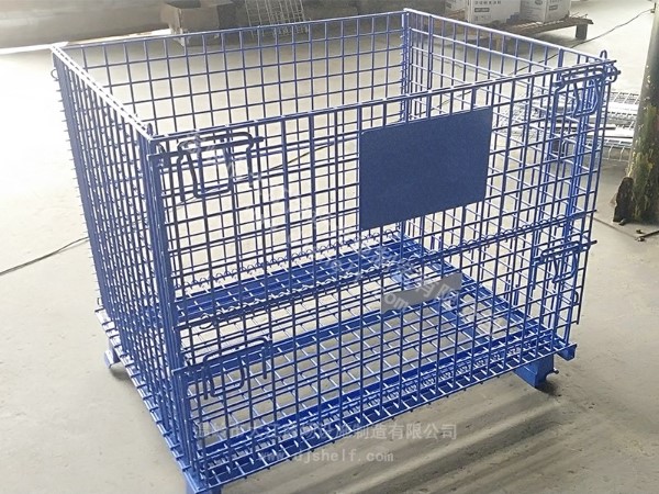 角鐵噴塑倉儲籠_藍色