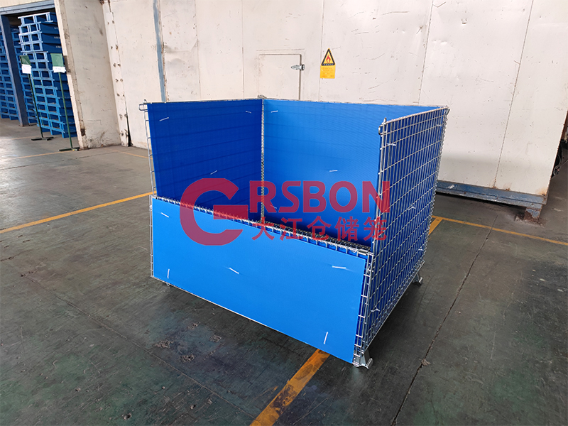 中空板鍍鋅倉儲(chǔ)籠-藍(lán)色