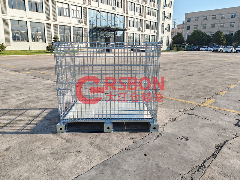 立體庫周轉(zhuǎn)箱-倉儲籠定制-鐵板-大江倉儲籠