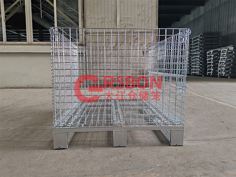 【視頻】立體庫周轉(zhuǎn)箱倉儲籠-四面進叉-托盤式底座 立體庫周轉(zhuǎn)箱倉儲籠-四面進叉-大江倉儲籠