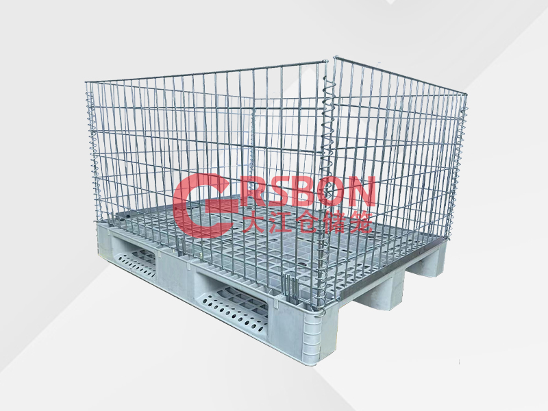 托盤倉儲籠 倉儲籠搭配塑料托盤