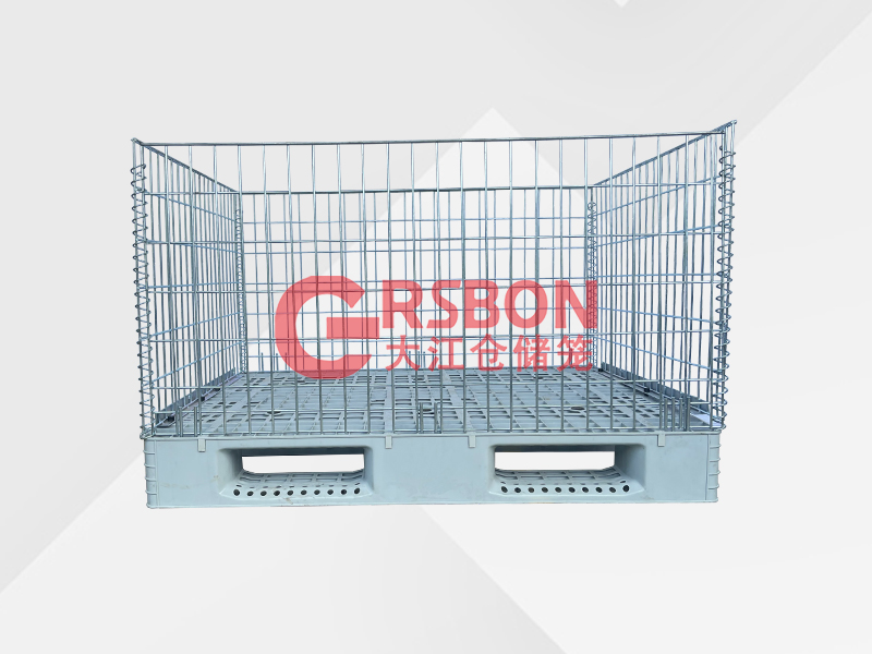 托盤倉儲籠 倉儲籠搭配塑料托盤 塑料托盤倉儲籠-大江倉儲籠