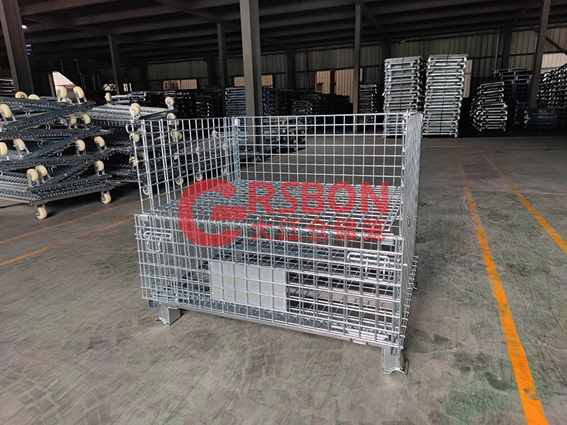 【視頻】倉(cāng)儲(chǔ)籠隔網(wǎng)分層：分兩層